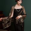 Women's 1920s Long Shawl Wraps,Sequin Flapper Evening Shawls for women formal/Party/Wedding/Formal/Harlem night