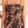 Women's Summer Dress Sleeveless Spaghetti Strap Midi Dress Sexy Cowl Neck Floral Cocktail Dress Party Dresses
