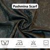 Two Tone Silky Paisley Pashmina Shawl Wraps for Women Jacquard Pashminas Wrap Rave Scarf Soft