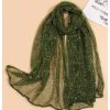 Women's Sequin Bandana Square Scarf Silk Scarves Mesh Shawl and Wrap for Evening Dresses