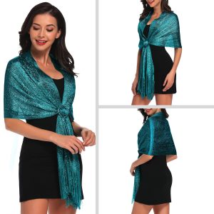 81WrEQ3kWeL.jpg Sparkling Metallic Shawls and Wraps for Evening Party/Wedding/Formal Dresses (With Free Buckle)