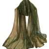 Women's Sequin Bandana Square Scarf Silk Scarves Mesh Shawl and Wrap for Evening Dresses