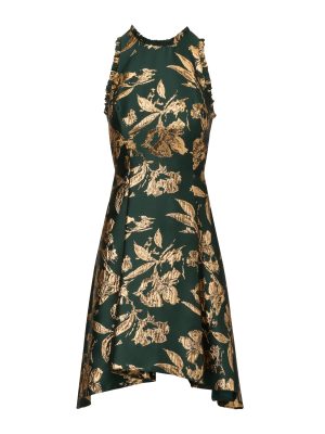 Women's Ruffle Jacquard Dress