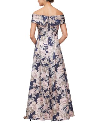 81odegwkPL.jpg Women's Formal Long Ballgown Mother of The Bride Dress with Pockets