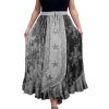 Women's 2025 Summer Winter Rayon Velvet Vintage Boho Embroidered High Waist Maxi Skirt - Long Skirts for Women