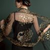 Women's 1920s Long Shawl Wraps,Sequin Flapper Evening Shawls for women formal/Party/Wedding/Formal/Harlem night