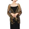 Women's 1920s Long Shawl Wraps,Sequin Flapper Evening Shawls for women formal/Party/Wedding/Formal/Harlem night