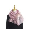 Women Silk & Wool Long and Large Scarf Shawl Wrap For Evening Dress
