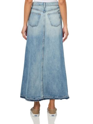 Women's Denim Maxi Skirt