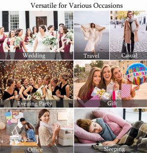 Pashmina Scarf and Shawl - Soft Women Pashminas Wrap for Wedding Evening Party (20 Colors)