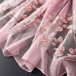 Women Silk & Wool Long and Large Scarf Shawl Wrap For Evening Dress