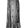 Women's 2025 Summer Winter Rayon Velvet Vintage Boho Embroidered High Waist Maxi Skirt - Long Skirts for Women